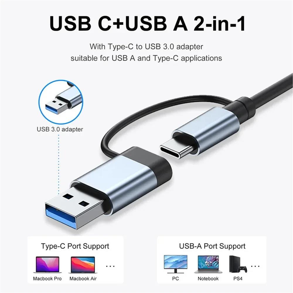 Splitter USB Hub Tipe C 8 In 1 - Multi Port Usb Hub ulasan dan harga