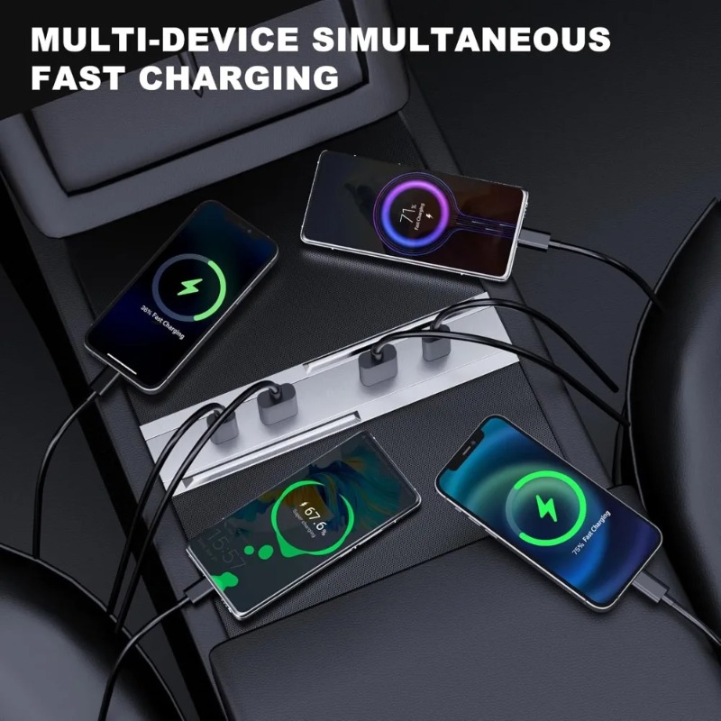 Adaptor Konsol Tengah Mobil Mu - Multi Port Usb Hub ulasan dan harga
