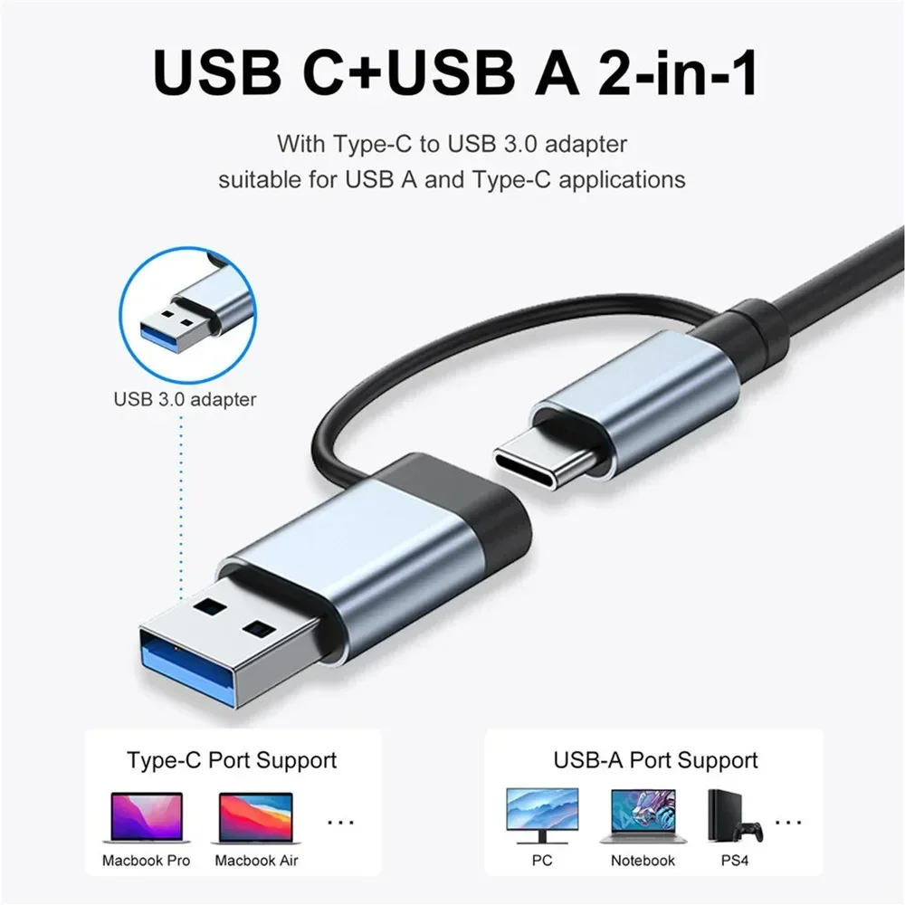 8 in 1 USB C Hub Expander Mult - Multi Port Usb Hub ulasan dan harga