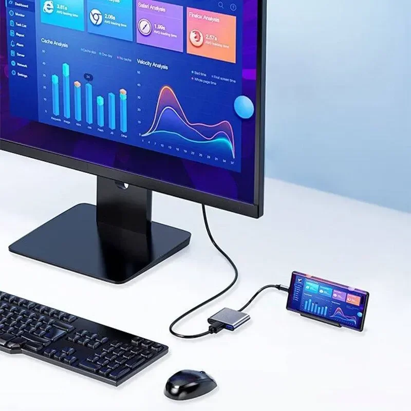 Adaptor Multiport 3-in-1 Tipe- - Multi Port Usb Hub ulasan dan harga
